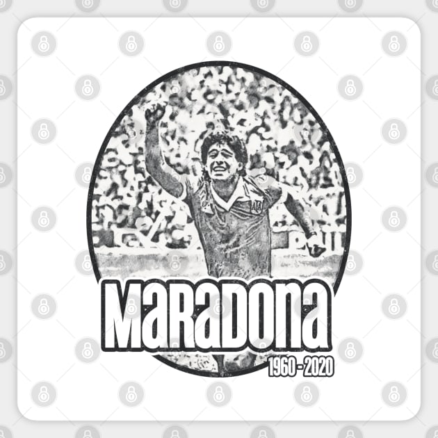 Maradona RIP light Sticker by karutees